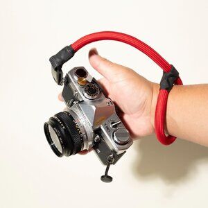 RED Rope Adjustable Camera Wrist Strap – w/ Peak Design Anchor - Handcrafted